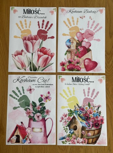 ZESTAW 2 - DYPLOMY DLA BABCI I DZIADKA ODBIJAMY RĄCZKI 