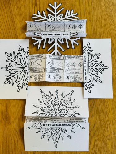 ZESTAW 277 POMOCE GOTOWE DO WYSYŁKI. POCZTA POLSKA.SKŁADANKA JAK POWSTAJE ŚNIEG 25 STRON