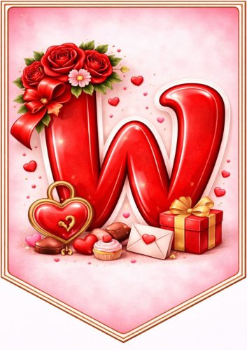 NAPIS WALENTYNKI CZERWONY NR.1