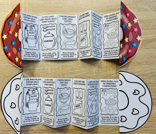 PRZEPIS NA PĄCZKI SKŁADANKA KOLOROWA I CZARNO BIAŁA 34 STRONY