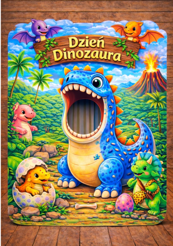 FOTOBUDKA XXL DZIEŃ DINOZAURA 20 STRON 