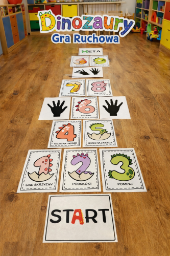 DINO GRA PODŁOGOWA DLA CAŁEJ GRUPY 