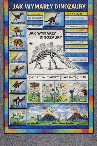 SZKIELET DINOZAURA PROJEKT  XXL - JAK WYMARŁY DINOZAURY? 