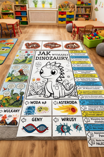 PROJEKT JAK WYMARŁY DINOZAURY DLA MŁODSZYCH DZIECI