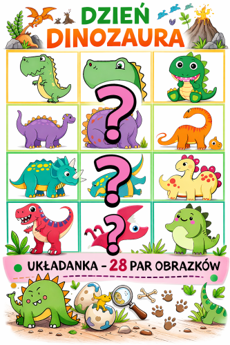  DINO UKŁADANKA  28 PAR OBRAZKÓW