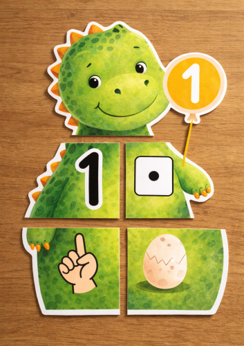 DZIEŃ DINOZAURA CYFRY 1-10