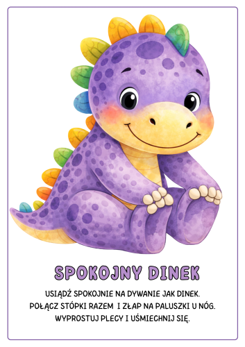 KARTY RUCHOWE DZIEŃ DINOZAURA 24 SZTUK