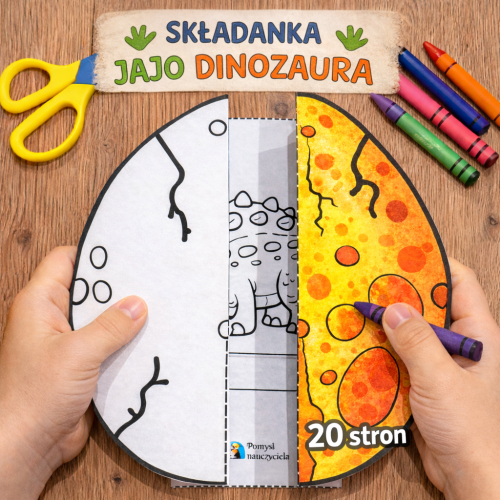 SKŁADANKA Z DINOZAUREM 20 STRON 