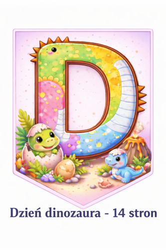 NAPIS DZIEŃ DINOZAURA 14 STRON