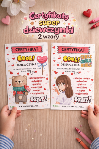 CERTYFIKAT SUPER DZIEWCZYNKI NR 4