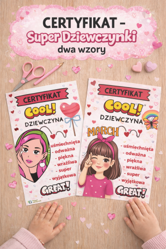 CERTYFIKAT SUPER DZIEWCZYNKI NR 3