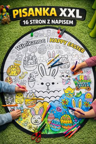 PISANKA XXL 16 STRON Z NAPISEM