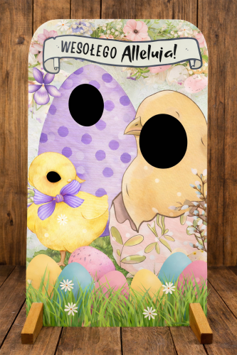 FOTOBUDKA PLAKAT  WIELKANOC Z KURCZAKIEM I JAJKIEM 16 STRON 