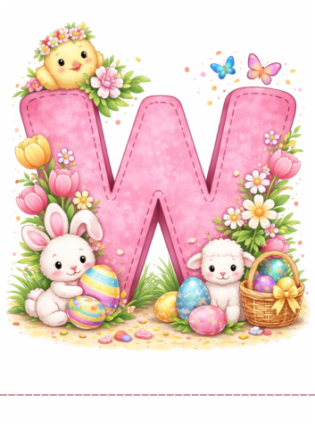 NAPIS WIELKANOC  RÓŻOWY 