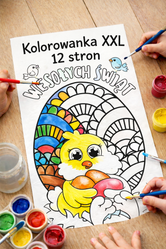 WESOŁYCH ŚWIĄT KOLOROWANKA XXL 12/A4 