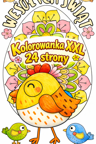 WIELKANOC DUŻA KOLOROWANKA XXL 24/A4  