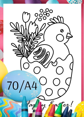WIELKANOC- OBRAZKI DO KOLOROWANIA 70/a4