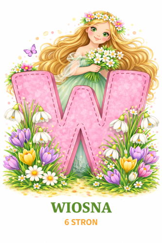 NAPIS WIOSNA RÓŻOWY