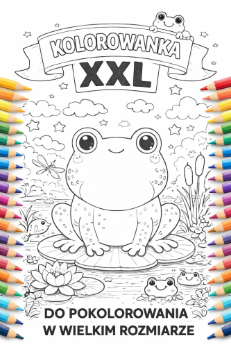 DZIEŃ ŻABY KOLOROWANKA XXL 16 STRON