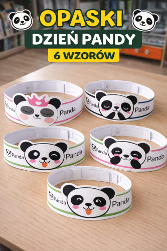 OPASKI DZIEŃ PANDY + WKLEJKI 