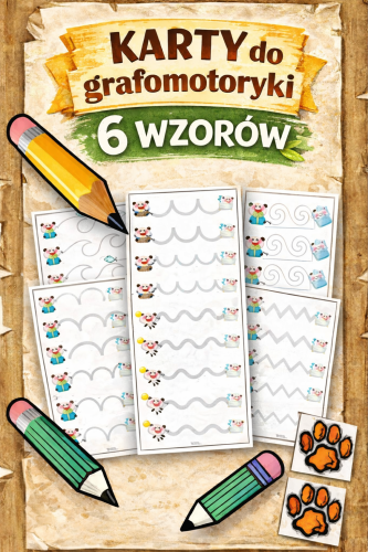 GRAFOMOTORYKA DZIEŃ PANDY 6 STRON