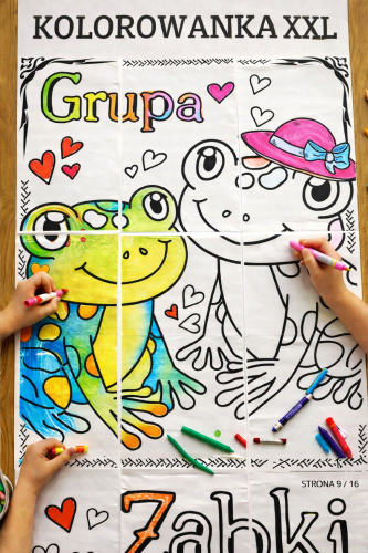 GRUPA ŻABKI KOLOROWANKA XXL - 9,16 STRON