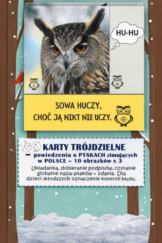 POWIEDZENIA O PTAKACH, KARTY TRÓJDZIELNE - 1O KART + 10 PODPISÓW