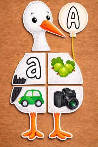 WIOSNA  BOCIAN ALFABET 24 STRONY