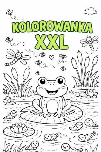 DZIEŃ ŻABY KOLOROWANKA XXL 16 STRON