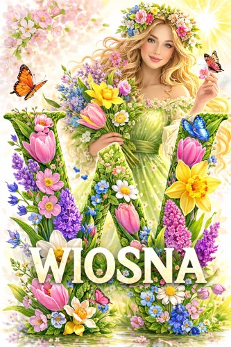  ZESTAW  367 GOTOWE DO WYSYŁKI. POCZTA POLSKA. NAPIS WIOSNA 6 STRON