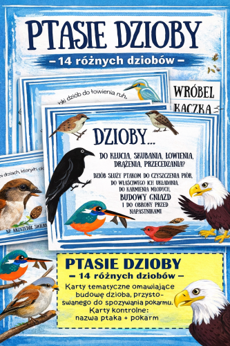  PAKIET -  PTASIE DZIOBY  9 STRON 