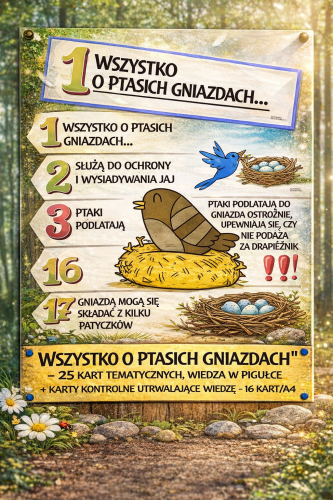 PROJEKT WSZYSTKO O PTASICH GNIAZDACH