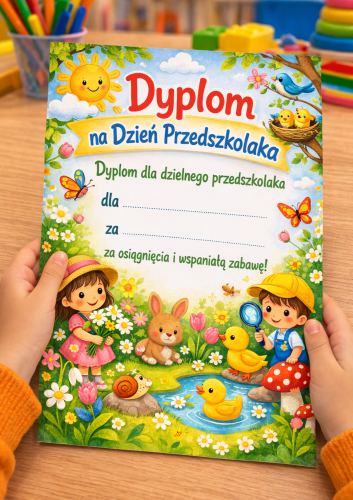  ZESTAW  372 GOTOWE DO WYSYŁKI. POCZTA POLSKA. DYPLOM DZIEŃ PRZEDSKOLAKA