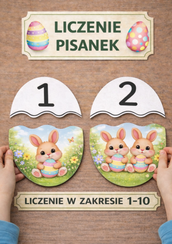  ZESTAW  376 GOTOWE DO WYSYŁKI. POCZTA POLSKA. LICZENIE PISANEK W ZAKRESIE 1-10