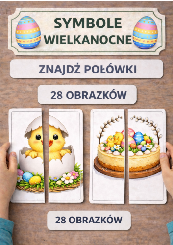  ZESTAW  377 GOTOWE DO WYSYŁKI. POCZTA POLSKA. SYMBOLE WIELKANOCY - ZMAJDŹ POŁÓWKI 28 WZORÓW