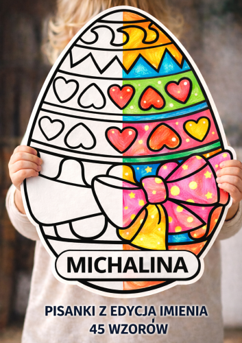 PISANKI Z IMIENIEM DO EDYCJI 45 WZORÓW 