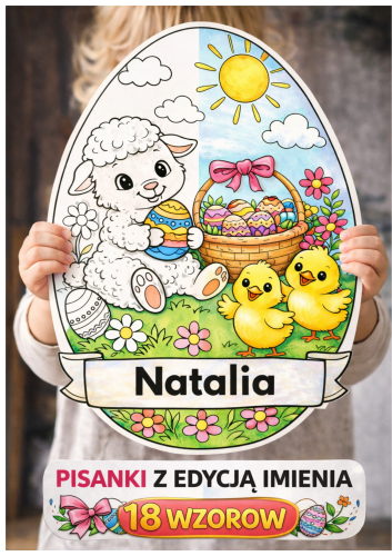 PISANKI Z EDYCJĄ IMIENIA 18 WZORÓW