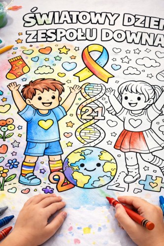 DZIEŃ SKARPETKI  KOLOROWANKA XXL 16 STRON 