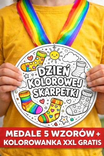 MEDALE DZIEŃ KOLOROWEJ SKARPETKI