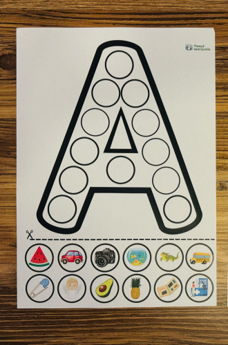 ALFABET WYCINANKA - KOLOROWA 22 STRONY