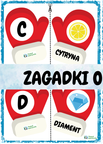 LITEROWE ZAGADKI OBRAZKOWE - DOBIERZ DO PARY  44 KARTY