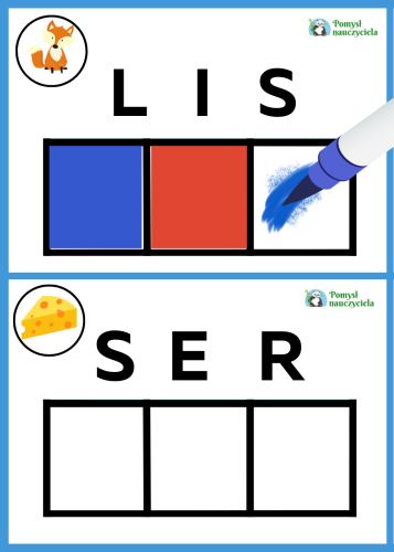 CZYTANIE WYRAZY 3, 4 ,5 - LITEROWE, SAMOGŁOSKI I SPÓŁGŁOSKI - 80 KART 