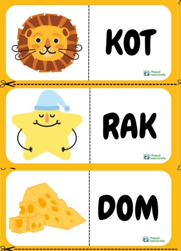 LOGOPEDYCZNE DOMINO  OBRAZKOWO- WYRAZOWE 30 0BRAKÓW
