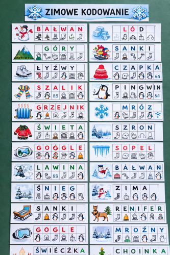 ZIMOWE KODOWANIE  28 PLANSZ