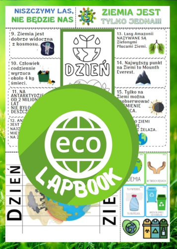 DZIEŃ ZIEMI - LAPBOOK / WKLEJKI DO ZESZYTU  