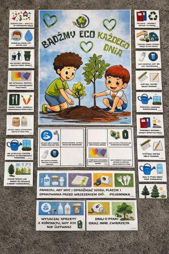 DZIEŃ ZIEMI BĄDŹMY ECO - PROJEKT TEMATYCZNY + WIEDZA W PIGUŁCE, PLAKAT I KOLOROWANKI XXL 55 STRON 