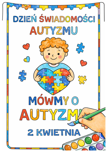 DZIEŃ AUTYZMU KOLOROWANKA XXL 16 STRON   