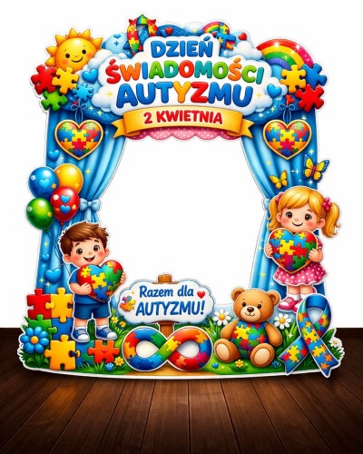 DZIEŃ ŚWIADOMOŚCI AUTYZMU FOTOBUDKA XXL 16 STRON  