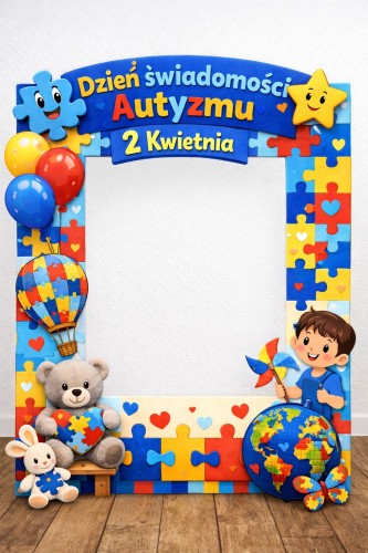 DZIEŃ ŚWIADOMOŚCI AUTYZMU FOTOBUDKA XXL 16 STRON   