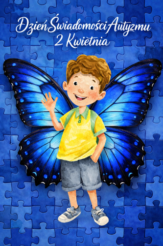 DZIEŃ ŚWIADOMOŚCI AUTYZMU FOTOBUDKA PLAKAT DO ROBIENIA ZDJĘĆ 16 STRON